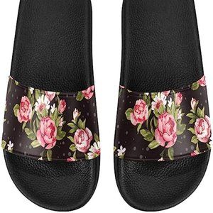 InterestPrint Women's Sandals, Thick Sole Quick Drying Sandals Classic Slide